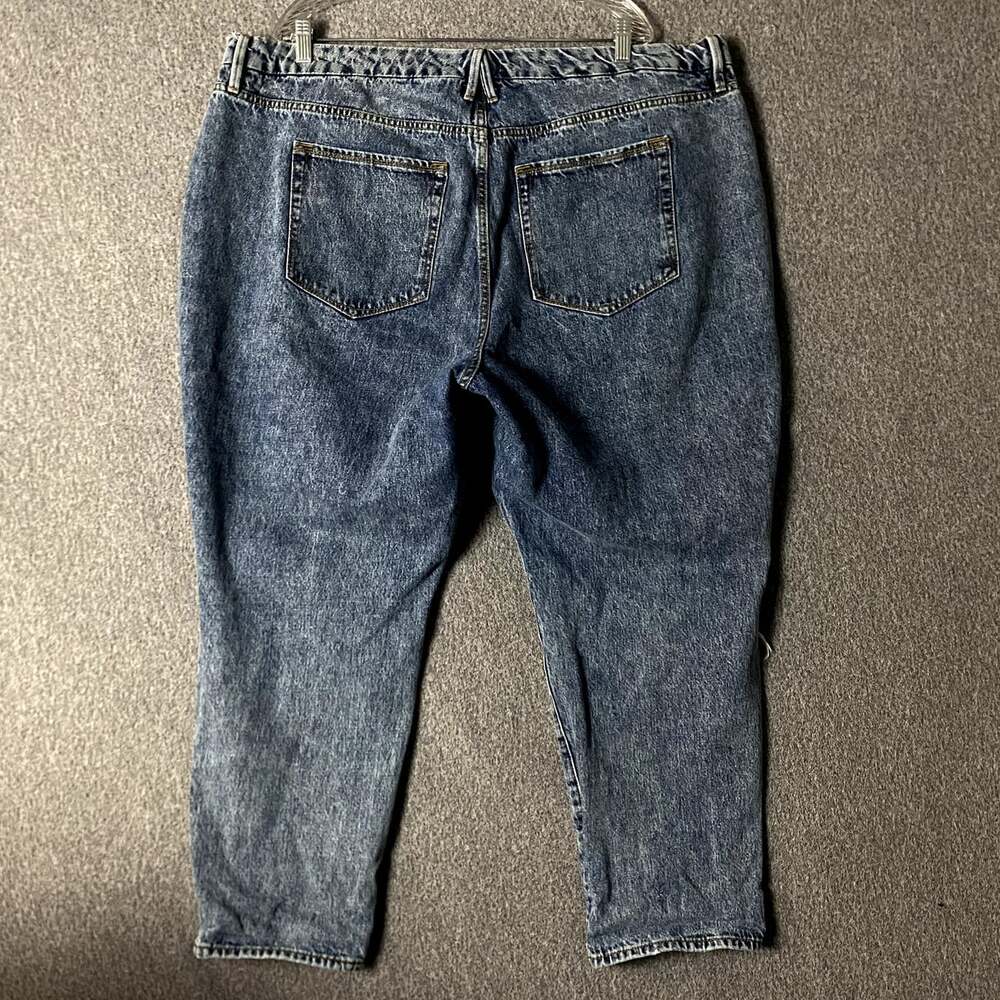 Good American Women's Plus Size 20 Distressed Good Classic High Rise Jeans - Picture 2 of 11